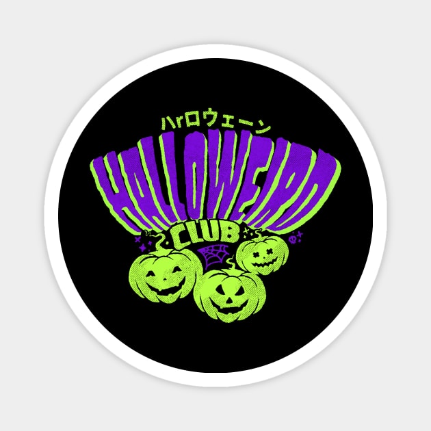 Halloweird Club Magnet by Ilustrata